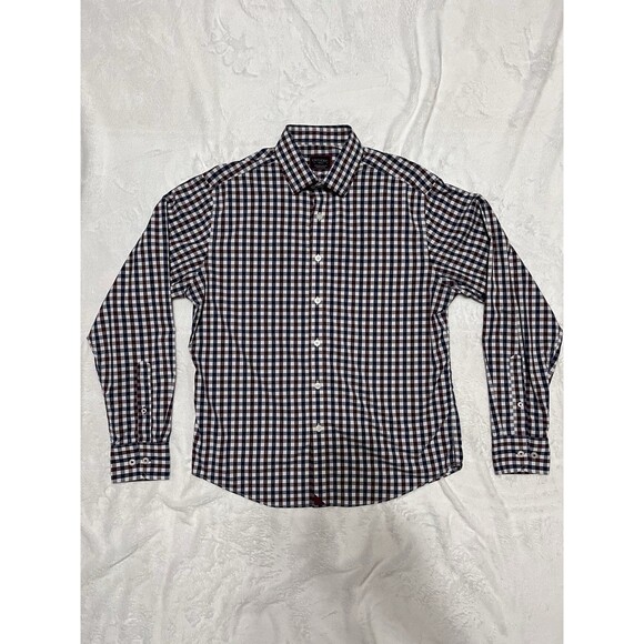 UNTUCKit Other - UNTUCKit Mens Small Button Up Long Sleeve Shirt Red/White/Blue